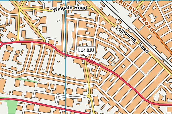 LU4 8JU map - OS VectorMap District (Ordnance Survey)