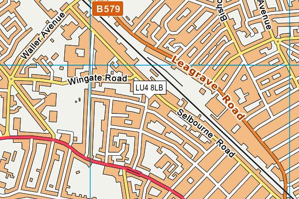 LU4 8LB map - OS VectorMap District (Ordnance Survey)
