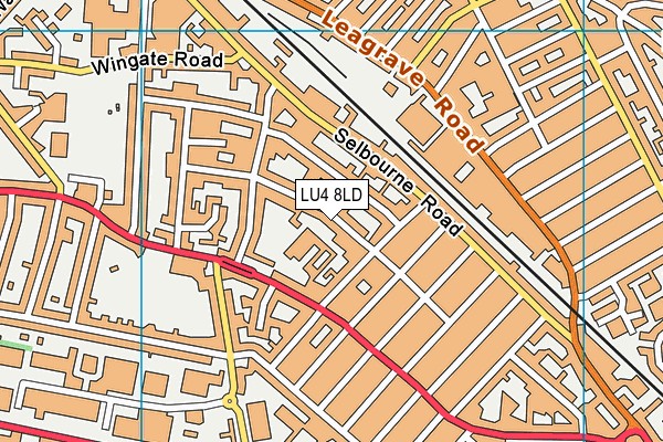Maidenhall Primary School map (LU4 8LD) - OS VectorMap District (Ordnance Survey)