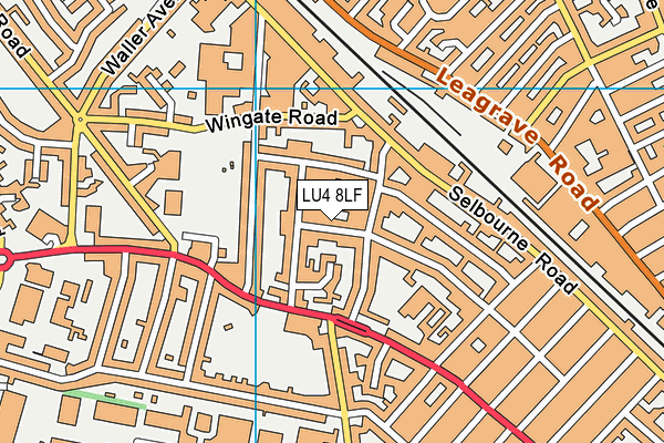 LU4 8LF map - OS VectorMap District (Ordnance Survey)