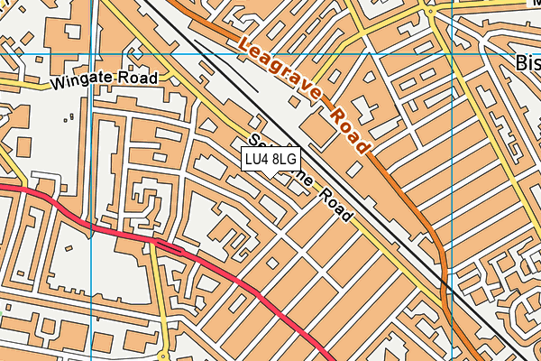 LU4 8LG map - OS VectorMap District (Ordnance Survey)