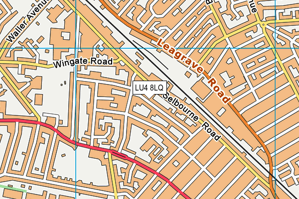 LU4 8LQ map - OS VectorMap District (Ordnance Survey)