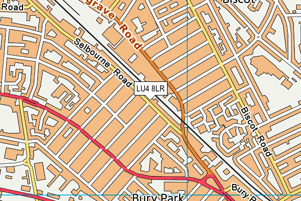 LU4 8LR map - OS VectorMap District (Ordnance Survey)