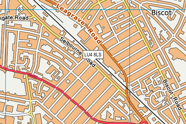 LU4 8LS map - OS VectorMap District (Ordnance Survey)