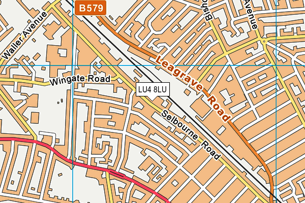 LU4 8LU map - OS VectorMap District (Ordnance Survey)