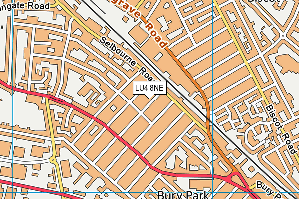 LU4 8NE map - OS VectorMap District (Ordnance Survey)