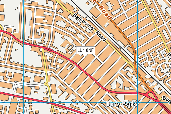 LU4 8NF map - OS VectorMap District (Ordnance Survey)