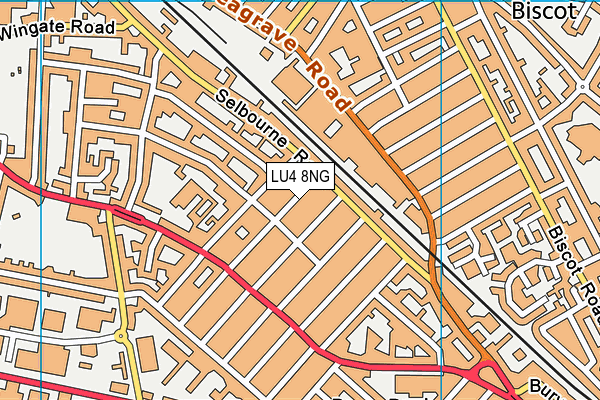 LU4 8NG map - OS VectorMap District (Ordnance Survey)