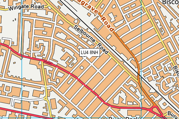 LU4 8NH map - OS VectorMap District (Ordnance Survey)