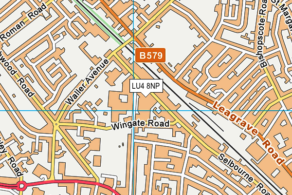 LU4 8NP map - OS VectorMap District (Ordnance Survey)