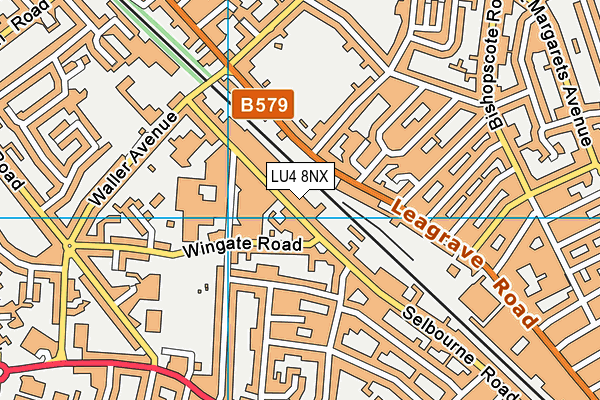 LU4 8NX map - OS VectorMap District (Ordnance Survey)