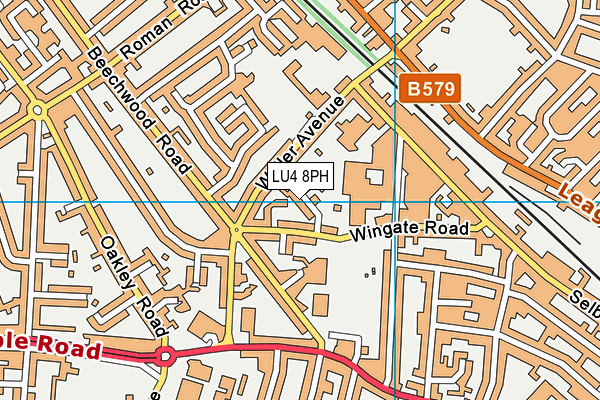 LU4 8PH map - OS VectorMap District (Ordnance Survey)