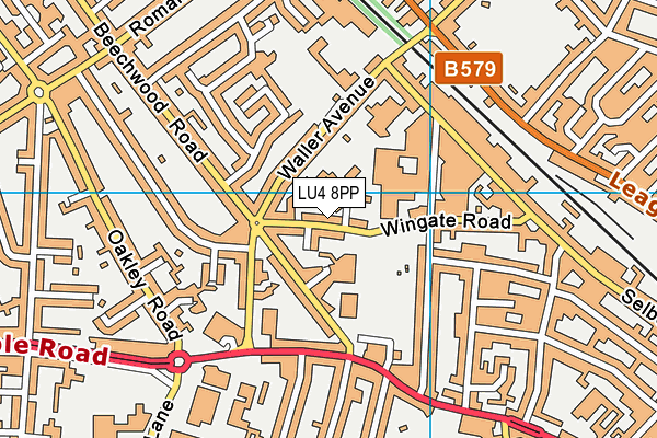 LU4 8PP map - OS VectorMap District (Ordnance Survey)