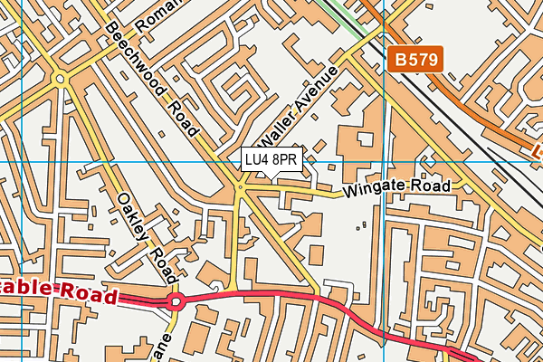 LU4 8PR map - OS VectorMap District (Ordnance Survey)