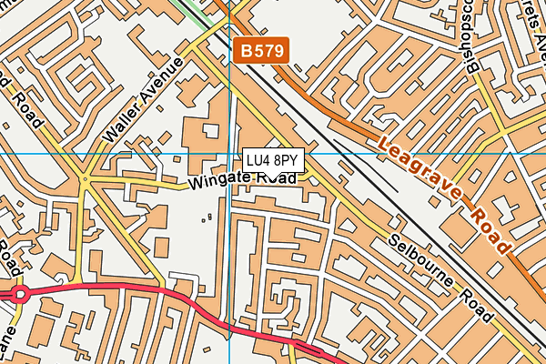 LU4 8PY map - OS VectorMap District (Ordnance Survey)