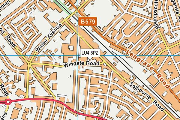LU4 8PZ map - OS VectorMap District (Ordnance Survey)
