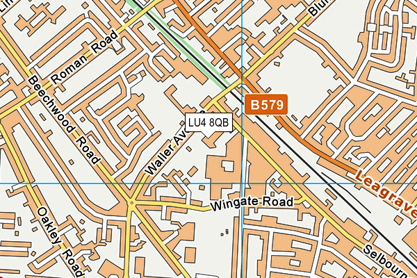 LU4 8QB map - OS VectorMap District (Ordnance Survey)