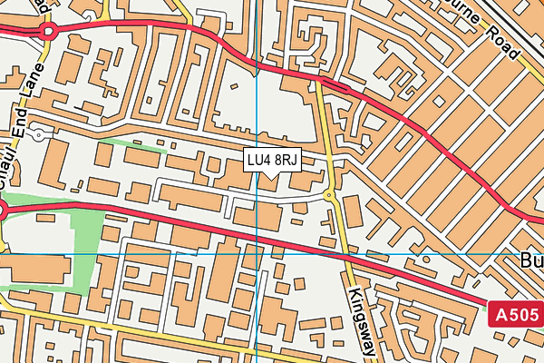 LU4 8RJ map - OS VectorMap District (Ordnance Survey)