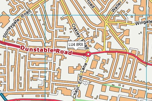 LU4 8RX map - OS VectorMap District (Ordnance Survey)