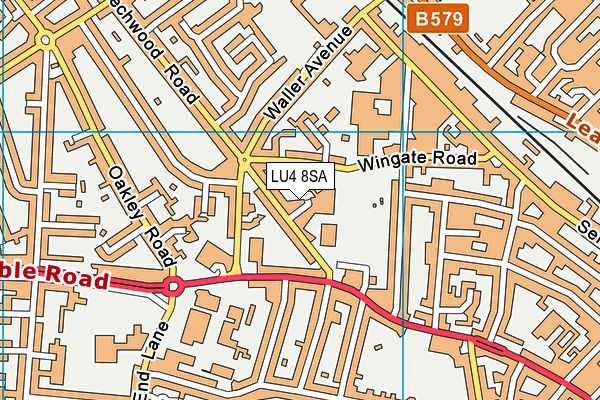 LU4 8SA map - OS VectorMap District (Ordnance Survey)