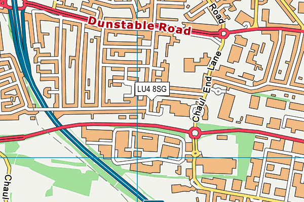 LU4 8SG map - OS VectorMap District (Ordnance Survey)