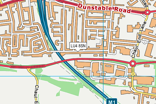 LU4 8SN map - OS VectorMap District (Ordnance Survey)