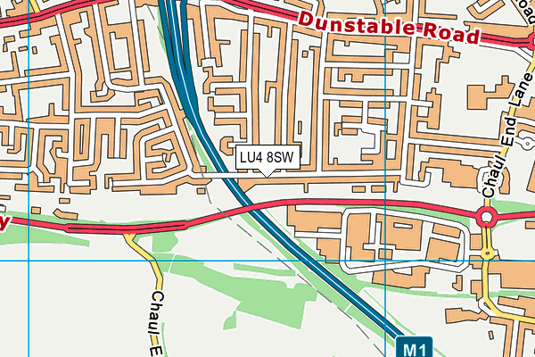 LU4 8SW map - OS VectorMap District (Ordnance Survey)