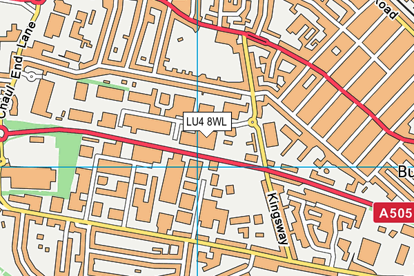 LU4 8WL map - OS VectorMap District (Ordnance Survey)