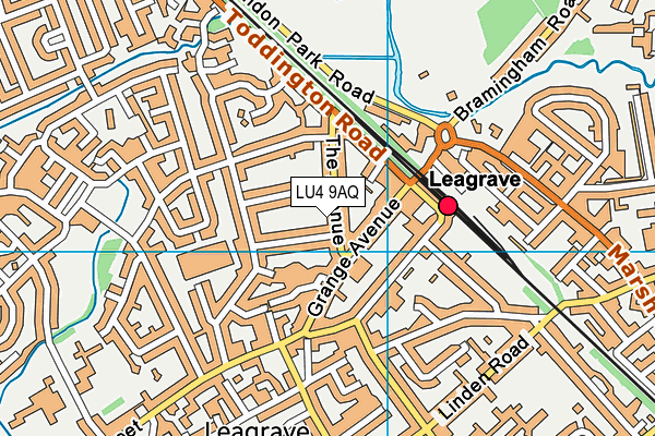 LU4 9AQ map - OS VectorMap District (Ordnance Survey)