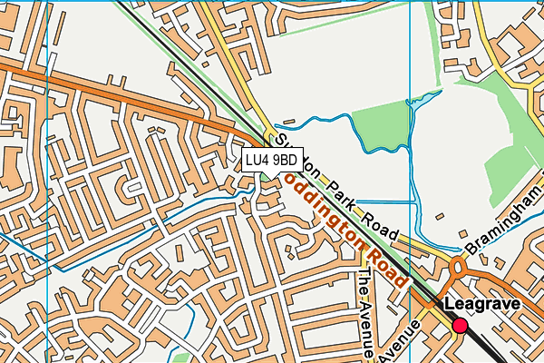 LU4 9BD map - OS VectorMap District (Ordnance Survey)