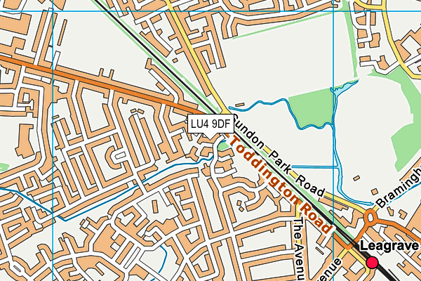 LU4 9DF map - OS VectorMap District (Ordnance Survey)