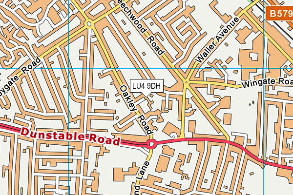 LU4 9DH map - OS VectorMap District (Ordnance Survey)