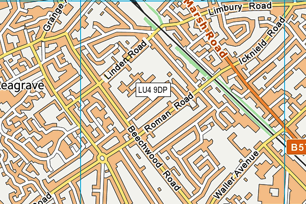 LU4 9DP map - OS VectorMap District (Ordnance Survey)