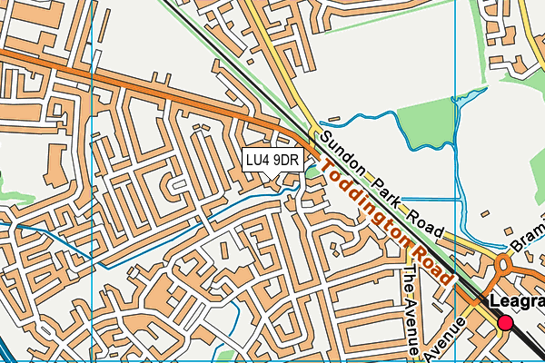 LU4 9DR map - OS VectorMap District (Ordnance Survey)
