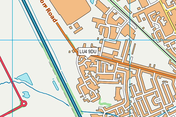 LU4 9DU map - OS VectorMap District (Ordnance Survey)