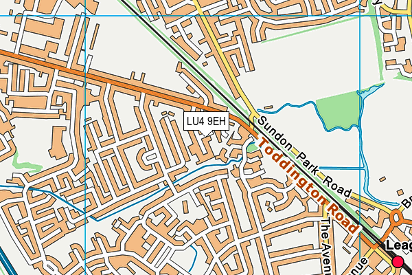 LU4 9EH map - OS VectorMap District (Ordnance Survey)