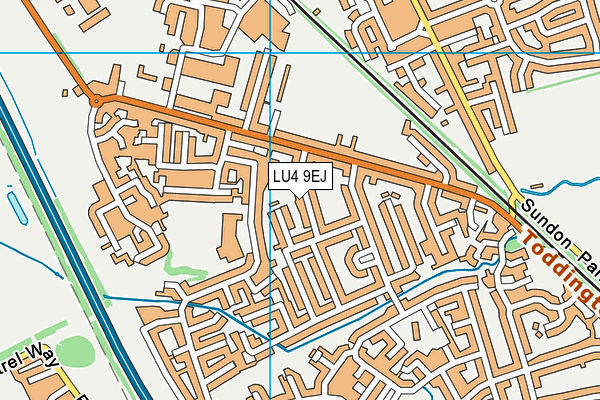 LU4 9EJ map - OS VectorMap District (Ordnance Survey)