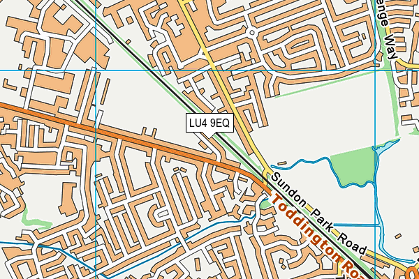 LU4 9EQ map - OS VectorMap District (Ordnance Survey)
