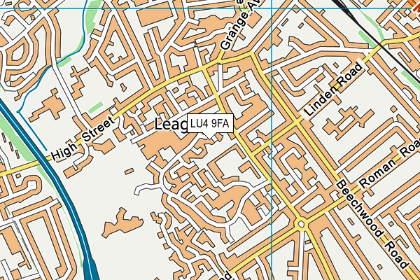 LU4 9FA map - OS VectorMap District (Ordnance Survey)