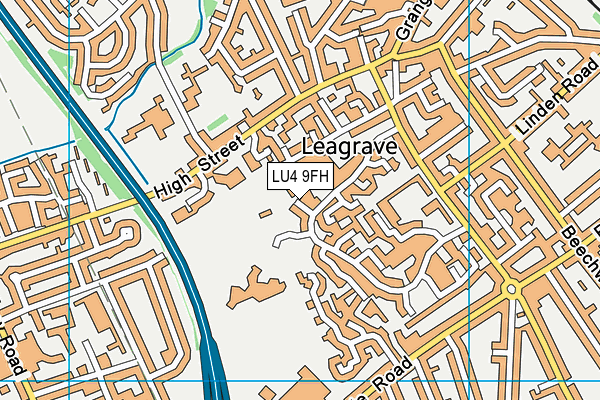 LU4 9FH map - OS VectorMap District (Ordnance Survey)