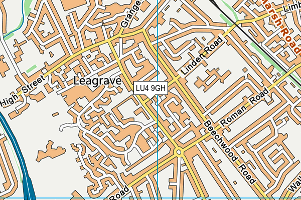 LU4 9GH map - OS VectorMap District (Ordnance Survey)