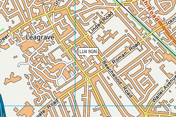 LU4 9GN map - OS VectorMap District (Ordnance Survey)