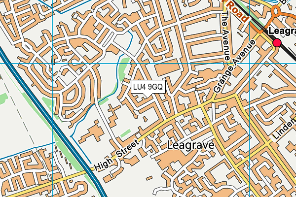 LU4 9GQ map - OS VectorMap District (Ordnance Survey)