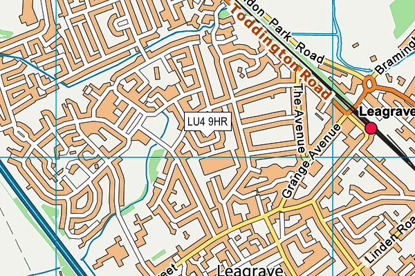 LU4 9HR map - OS VectorMap District (Ordnance Survey)