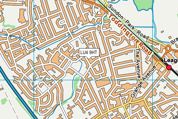 LU4 9HT map - OS VectorMap District (Ordnance Survey)
