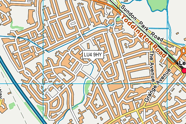 LU4 9HY map - OS VectorMap District (Ordnance Survey)