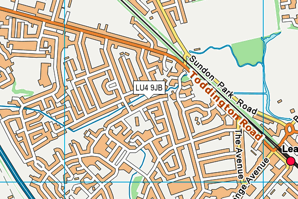LU4 9JB map - OS VectorMap District (Ordnance Survey)