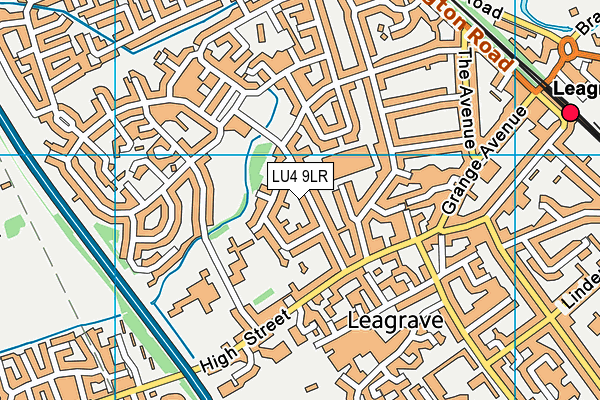 LU4 9LR map - OS VectorMap District (Ordnance Survey)