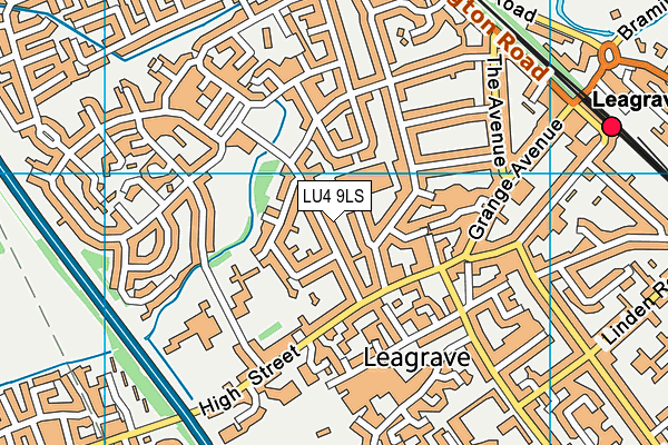 LU4 9LS map - OS VectorMap District (Ordnance Survey)