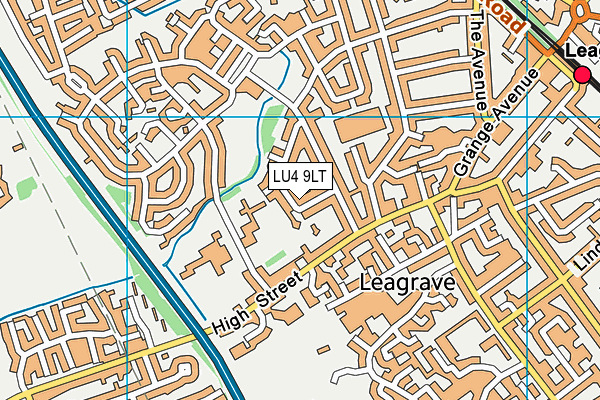 LU4 9LT map - OS VectorMap District (Ordnance Survey)